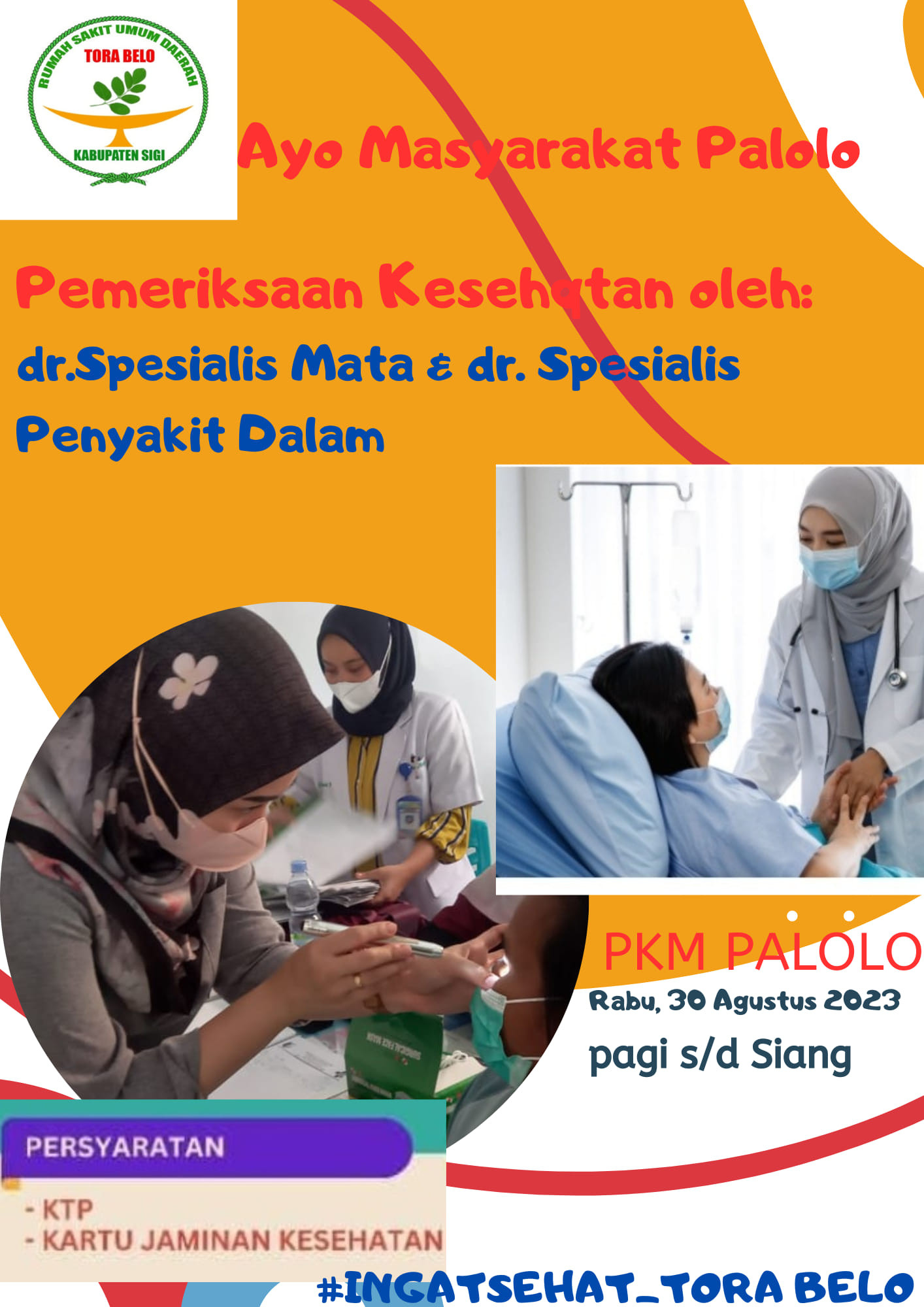 Pemda Sigi melalui RS Tora belo Kembali akan mengunjungi Masyarakat di Distrik Palolo tepatnya di Pu